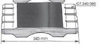 Picture of Garniture de protection - 0,80 mm x 240 mm GT240080 pour guide de toupie GTS
