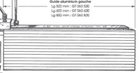 Picture of Guide gauche nu 600 mm GT060620 pour guide de toupie GTS