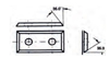 Image de Plaquette carbure 02.2556.4 49.5x12x1.5