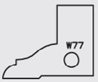 Picture of Plaquette carbure Elbé W77 L:25 l:20 Ep:2