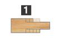 Image de TÊTES CONTRE PROFIL MULTI-TENONS À PLAQUETTE WS MT020600 Tenon droit Dessous