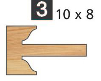 Picture of TÊTES CONTRE PROFIL MULTI-TENONS À PLAQUETTE WS MT020735 Talon 10 x 8 Dessus